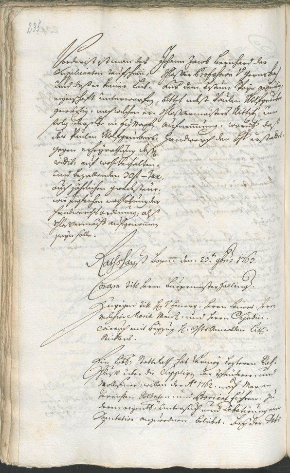 Archivio Storico della Città di Bolzano - BOhisto protocollo consiliare 1762/65 