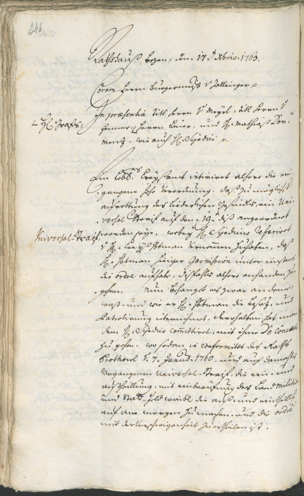 Civic Archives of Bozen-Bolzano - BOhisto Ratsprotokoll 1762/65 