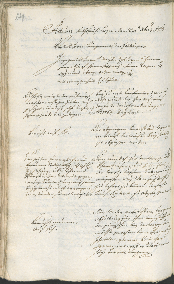 Civic Archives of Bozen-Bolzano - BOhisto Ratsprotokoll 1762/65 