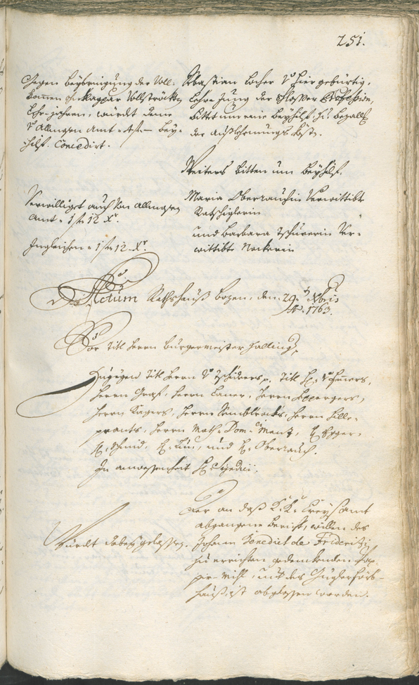 Civic Archives of Bozen-Bolzano - BOhisto Ratsprotokoll 1762/65 