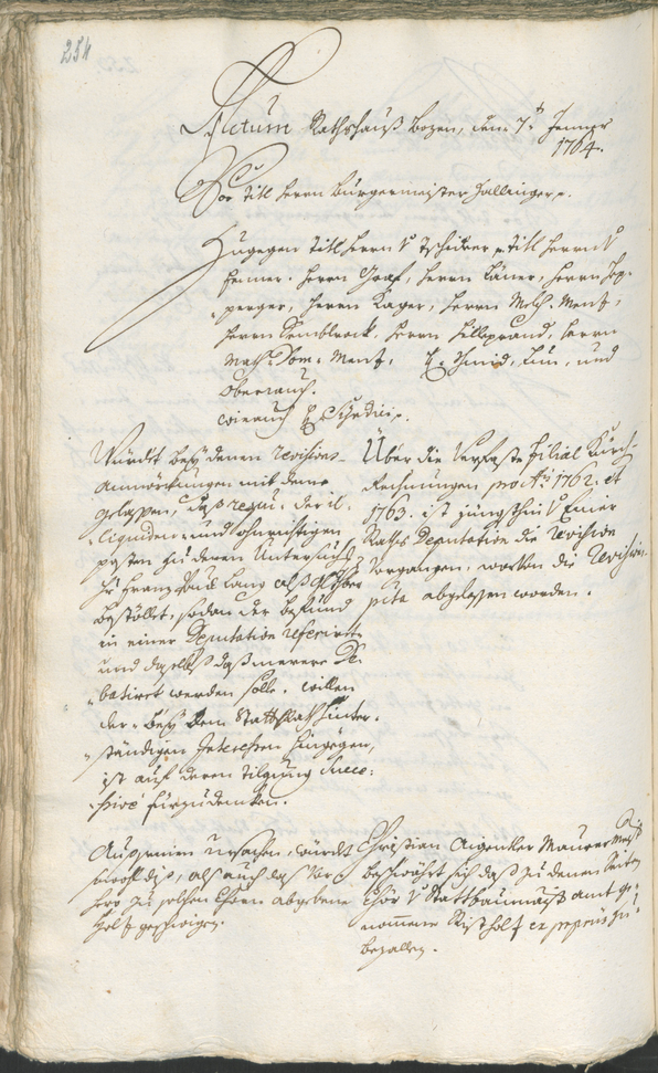 Civic Archives of Bozen-Bolzano - BOhisto Ratsprotokoll 1762/65 