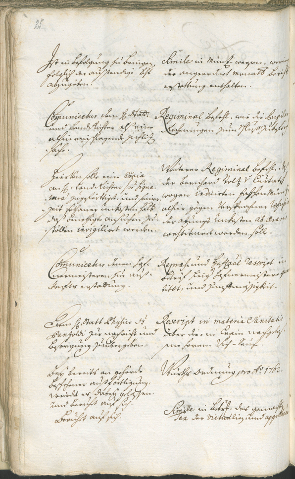 Stadtarchiv Bozen - BOhisto Ratsprotokoll 1762/65 