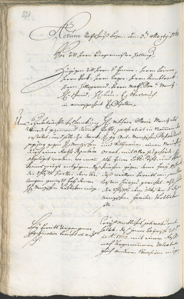 Archivio Storico della Città di Bolzano - BOhisto protocollo consiliare 1762/65 