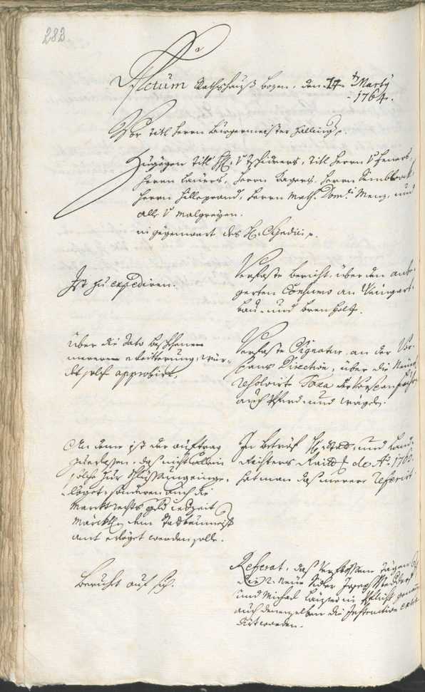 Civic Archives of Bozen-Bolzano - BOhisto Ratsprotokoll 1762/65 