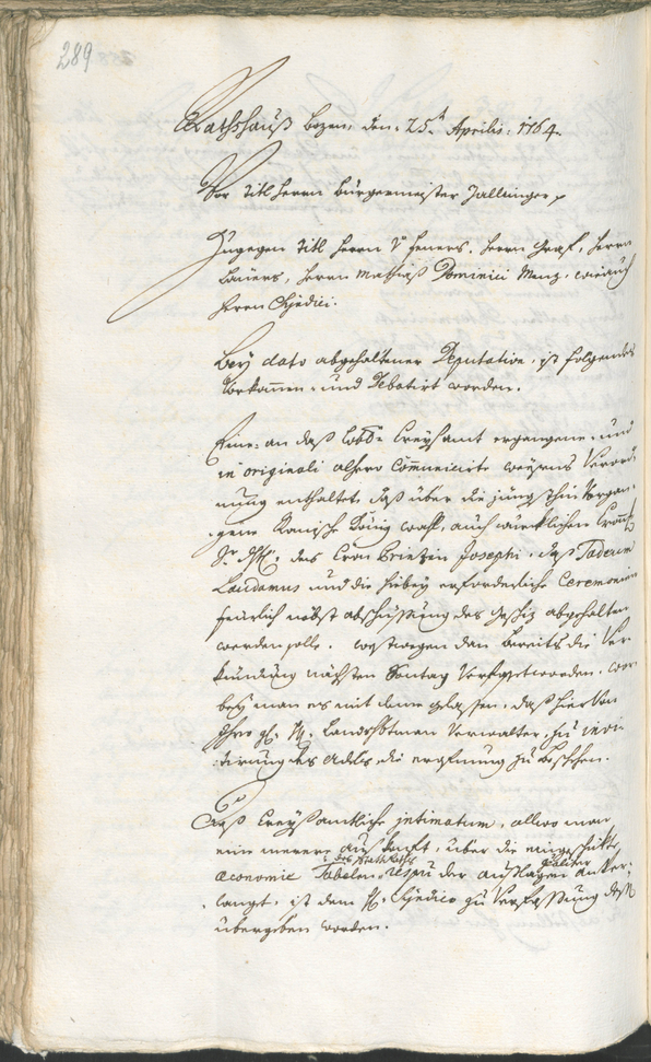 Civic Archives of Bozen-Bolzano - BOhisto Ratsprotokoll 1762/65 