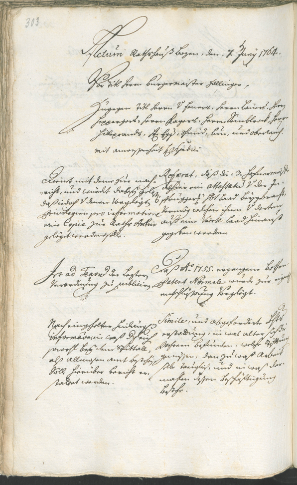 Civic Archives of Bozen-Bolzano - BOhisto Ratsprotokoll 1762/65 