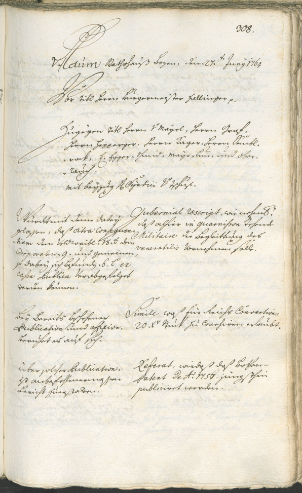 Civic Archives of Bozen-Bolzano - BOhisto Ratsprotokoll 1762/65 