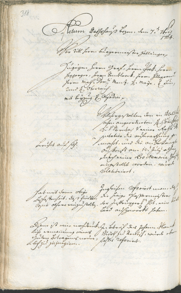 Civic Archives of Bozen-Bolzano - BOhisto Ratsprotokoll 1762/65 