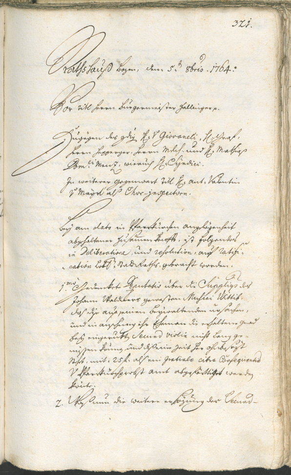 Civic Archives of Bozen-Bolzano - BOhisto Ratsprotokoll 1762/65 