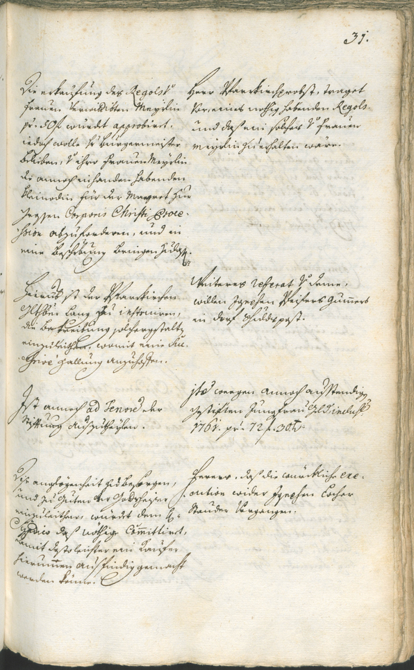 Civic Archives of Bozen-Bolzano - BOhisto Ratsprotokoll 1762/65 