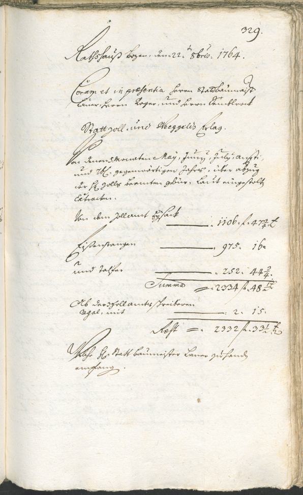 Civic Archives of Bozen-Bolzano - BOhisto Ratsprotokoll 1762/65 