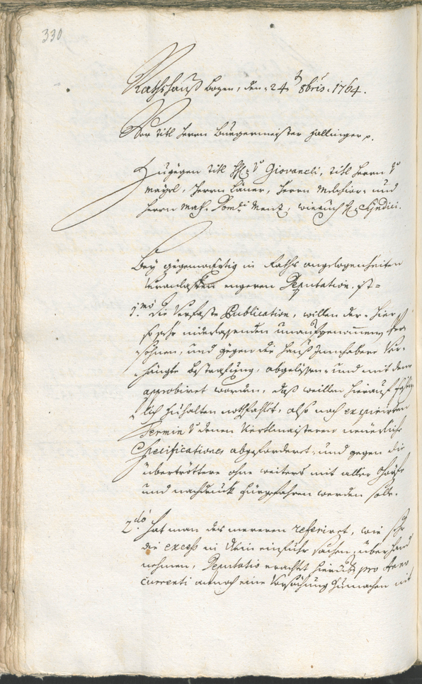 Civic Archives of Bozen-Bolzano - BOhisto Ratsprotokoll 1762/65 