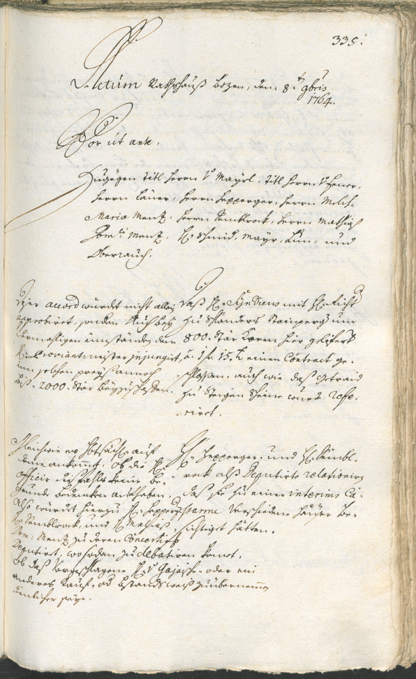 Archivio Storico della Città di Bolzano - BOhisto protocollo consiliare 1762/65 