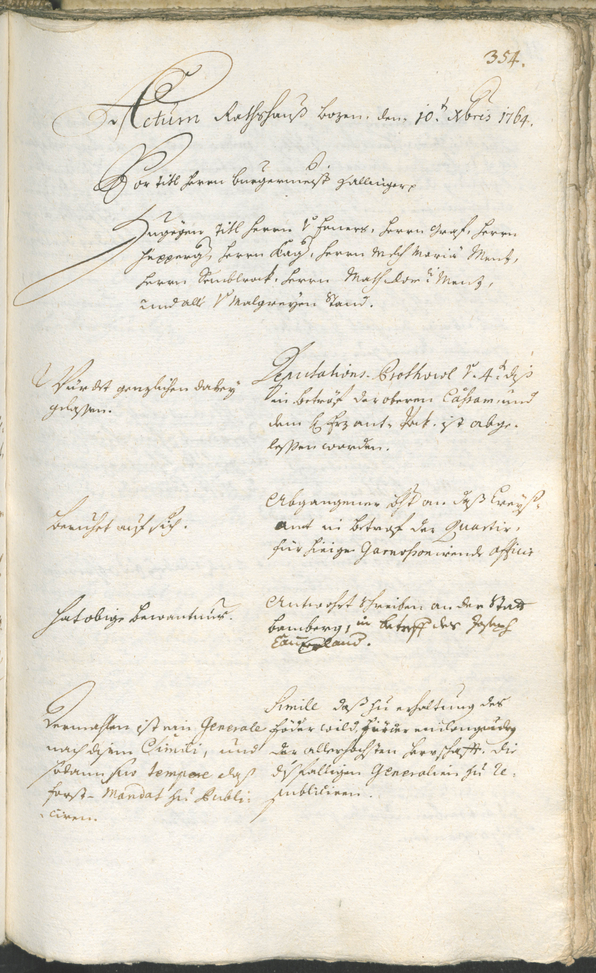 Civic Archives of Bozen-Bolzano - BOhisto Ratsprotokoll 1762/65 