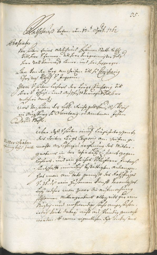 Civic Archives of Bozen-Bolzano - BOhisto Ratsprotokoll 1762/65 