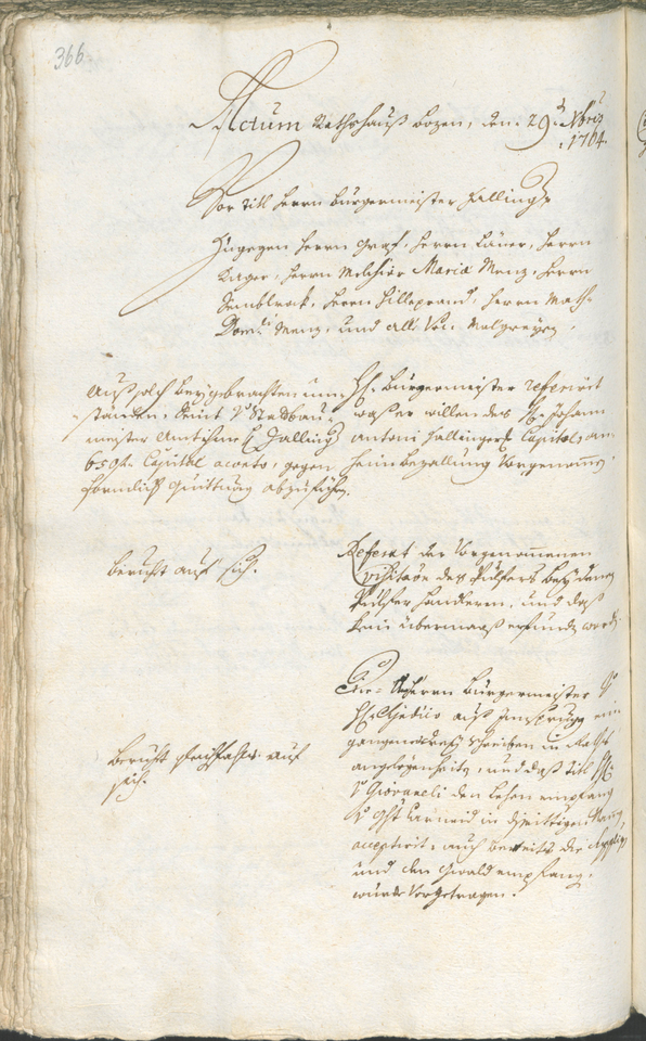 Civic Archives of Bozen-Bolzano - BOhisto Ratsprotokoll 1762/65 