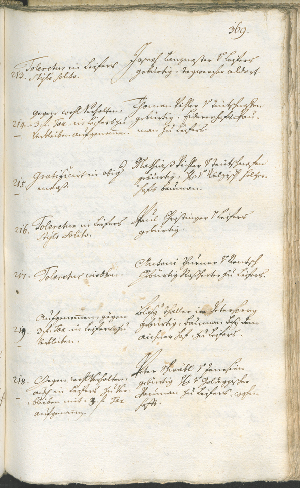 Stadtarchiv Bozen - BOhisto Ratsprotokoll 1762/65 