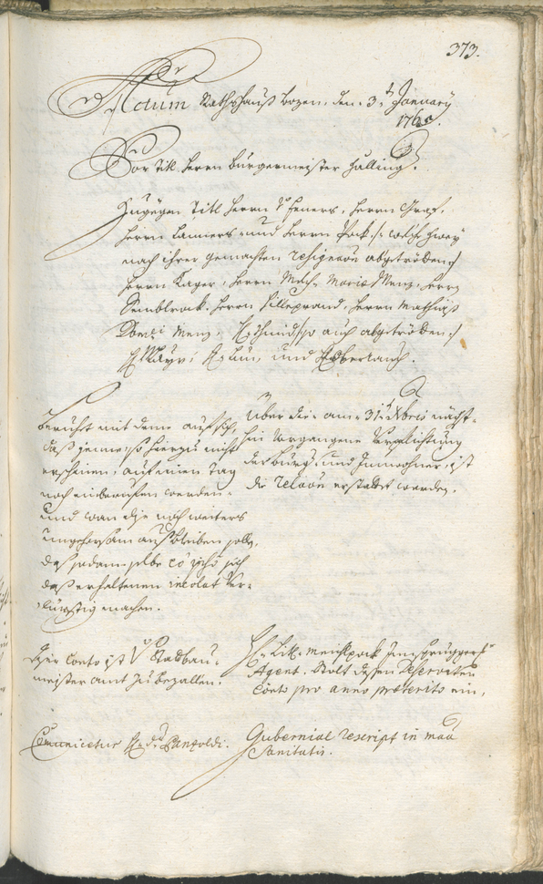 Civic Archives of Bozen-Bolzano - BOhisto Ratsprotokoll 1762/65 