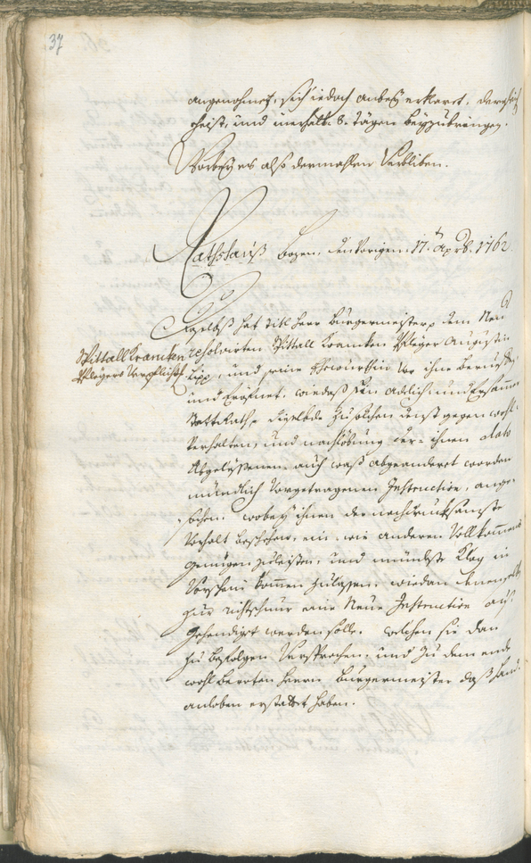 Civic Archives of Bozen-Bolzano - BOhisto Ratsprotokoll 1762/65 