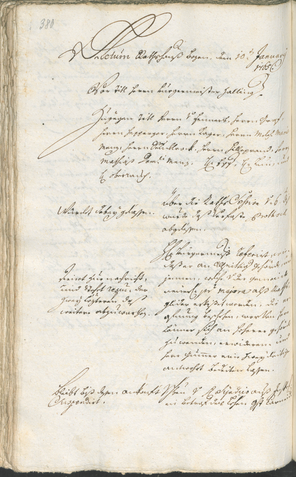 Civic Archives of Bozen-Bolzano - BOhisto Ratsprotokoll 1762/65 