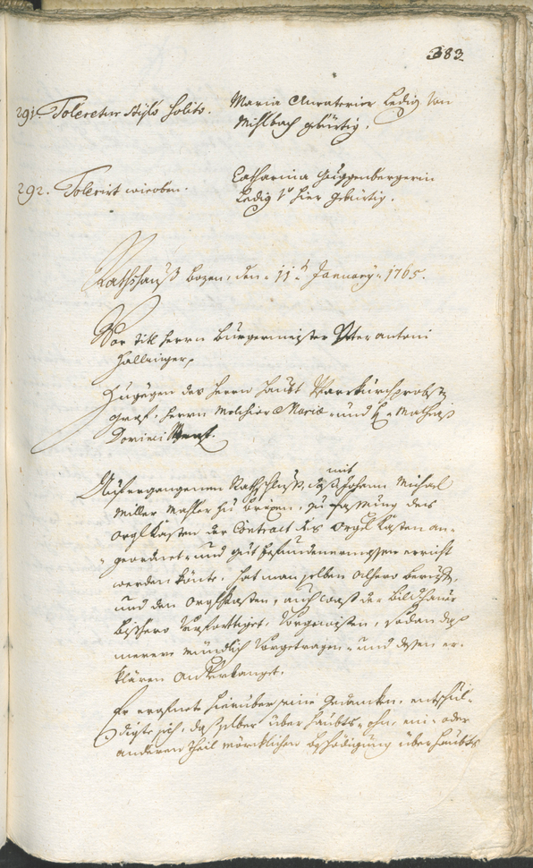 Civic Archives of Bozen-Bolzano - BOhisto Ratsprotokoll 1762/65 