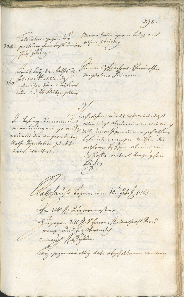 Civic Archives of Bozen-Bolzano - BOhisto Ratsprotokoll 1762/65 