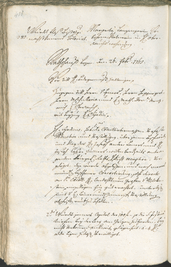 Civic Archives of Bozen-Bolzano - BOhisto Ratsprotokoll 1762/65 