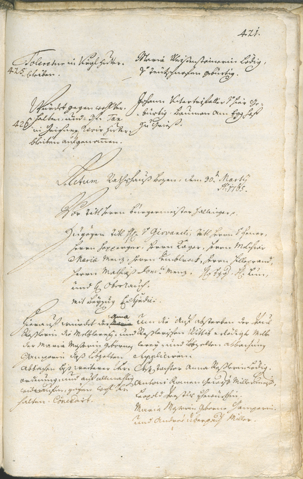 Civic Archives of Bozen-Bolzano - BOhisto Ratsprotokoll 1762/65 