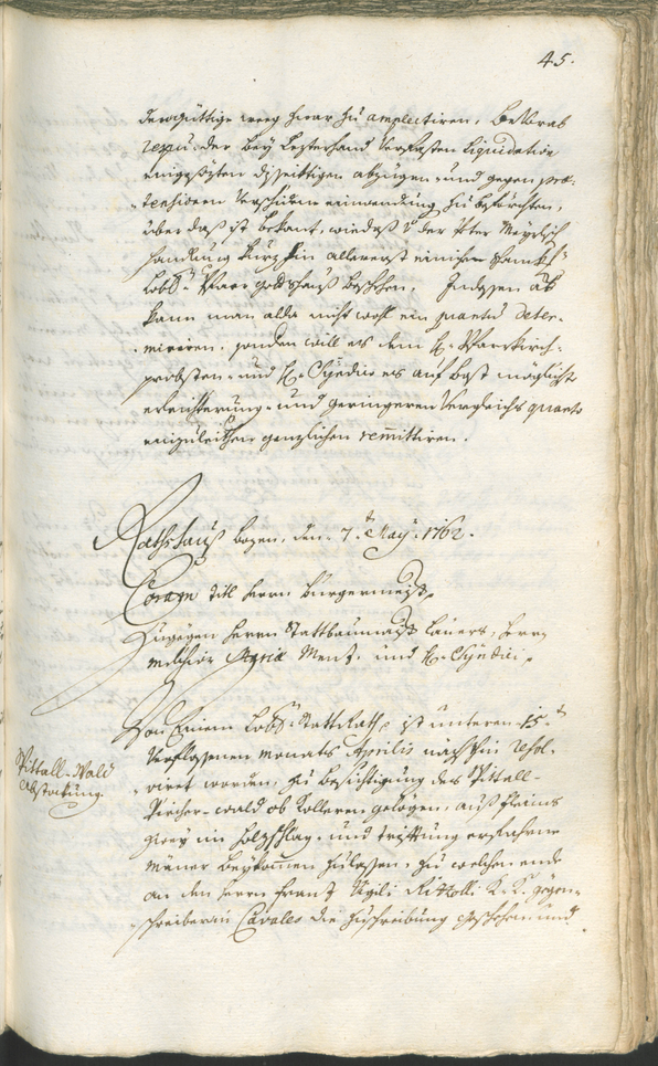 Civic Archives of Bozen-Bolzano - BOhisto Ratsprotokoll 1762/65 