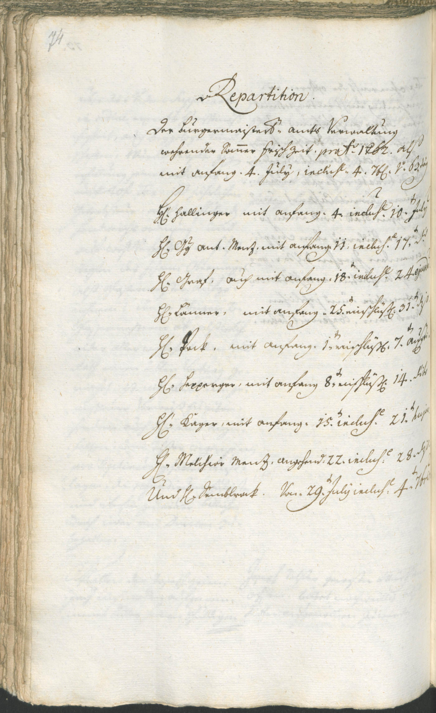 Civic Archives of Bozen-Bolzano - BOhisto Ratsprotokoll 1762/65 