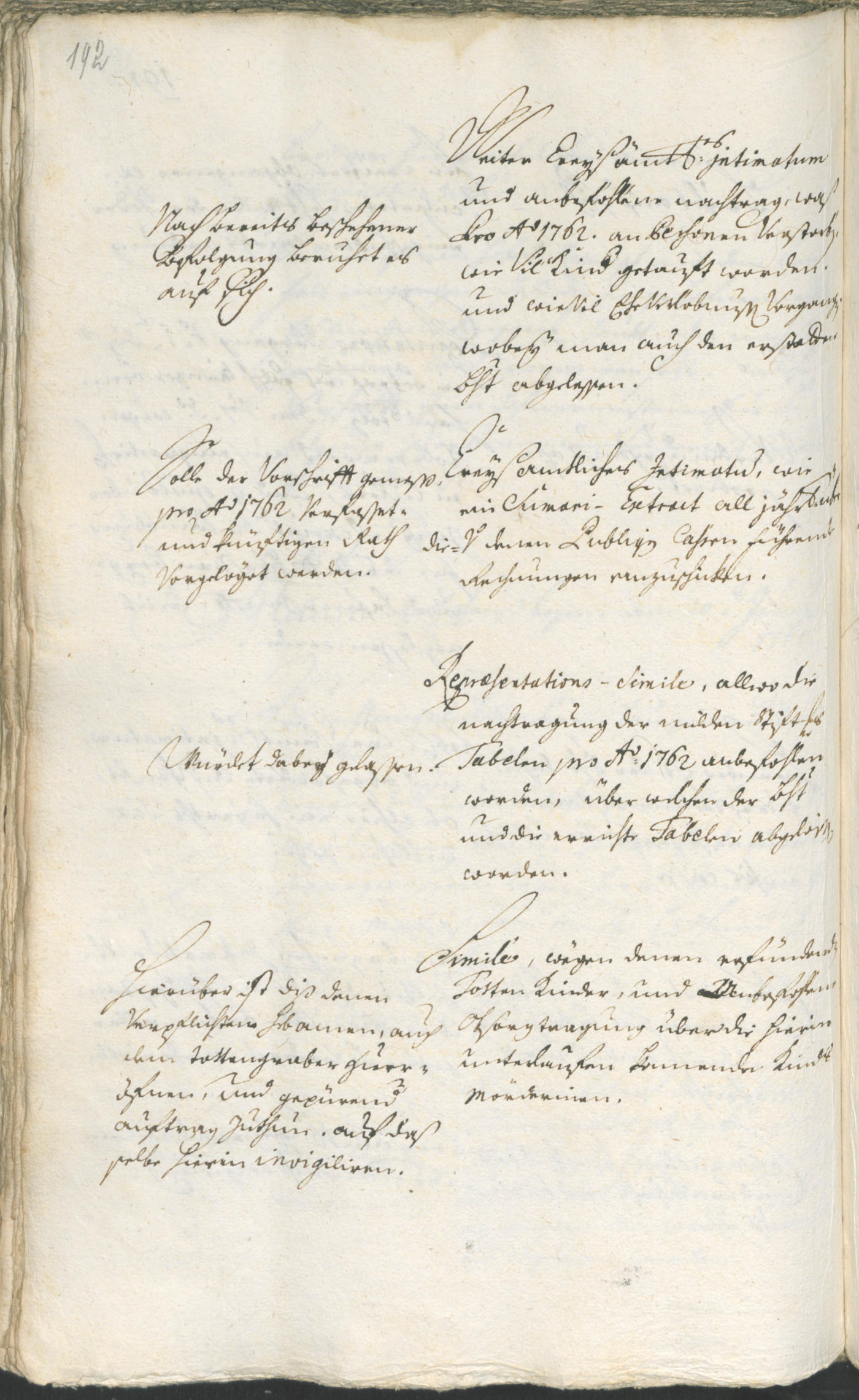 Stadtarchiv Bozen - BOhisto Ratsprotokoll 1762/65 