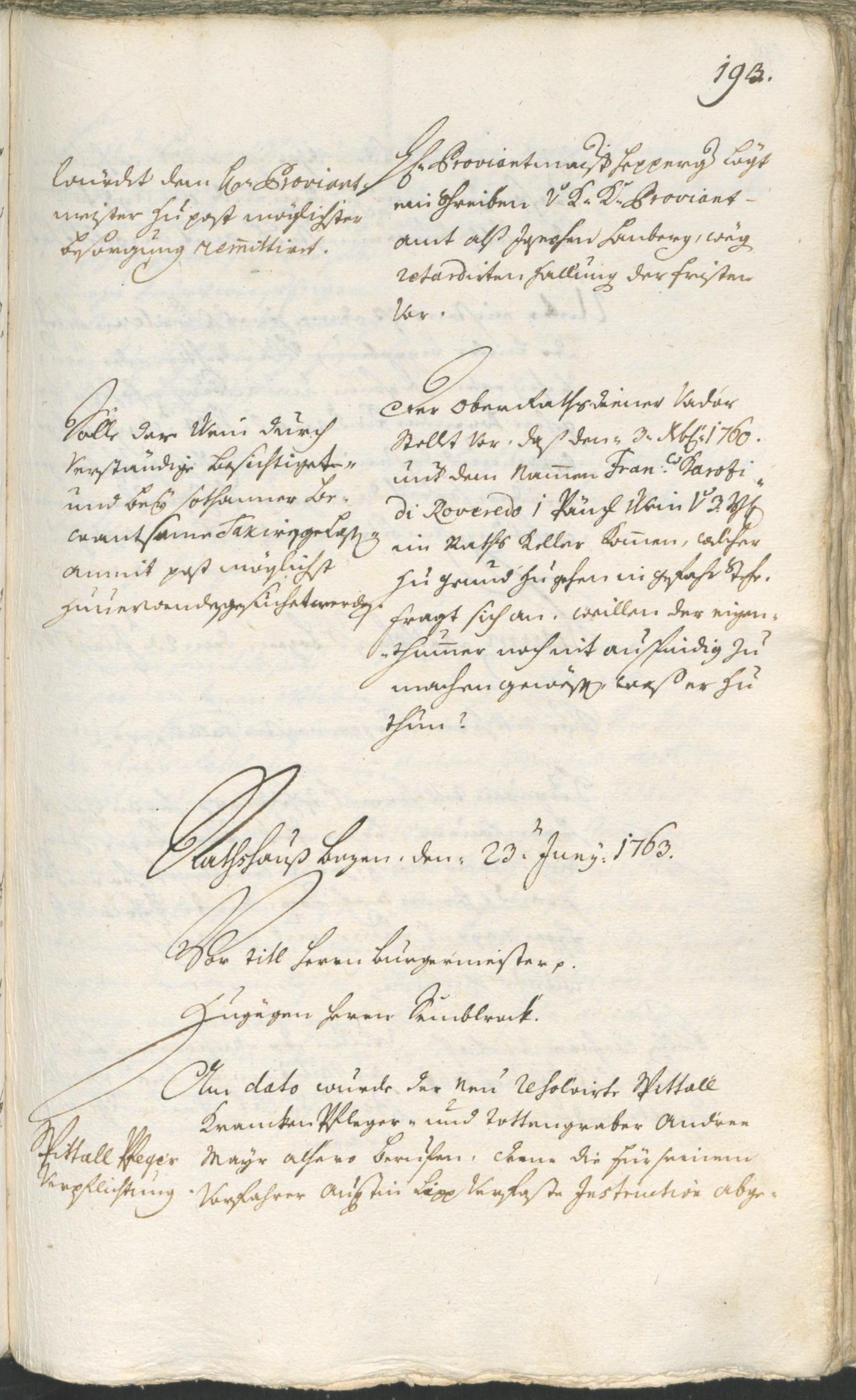 Civic Archives of Bozen-Bolzano - BOhisto Ratsprotokoll 1762/65 