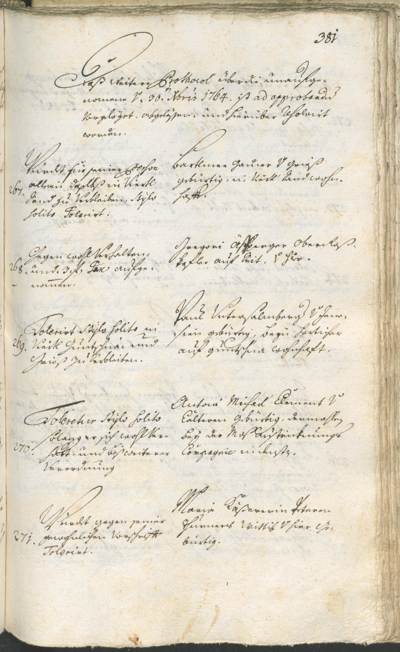 Civic Archives of Bozen-Bolzano - BOhisto Ratsprotokoll 1762/65 