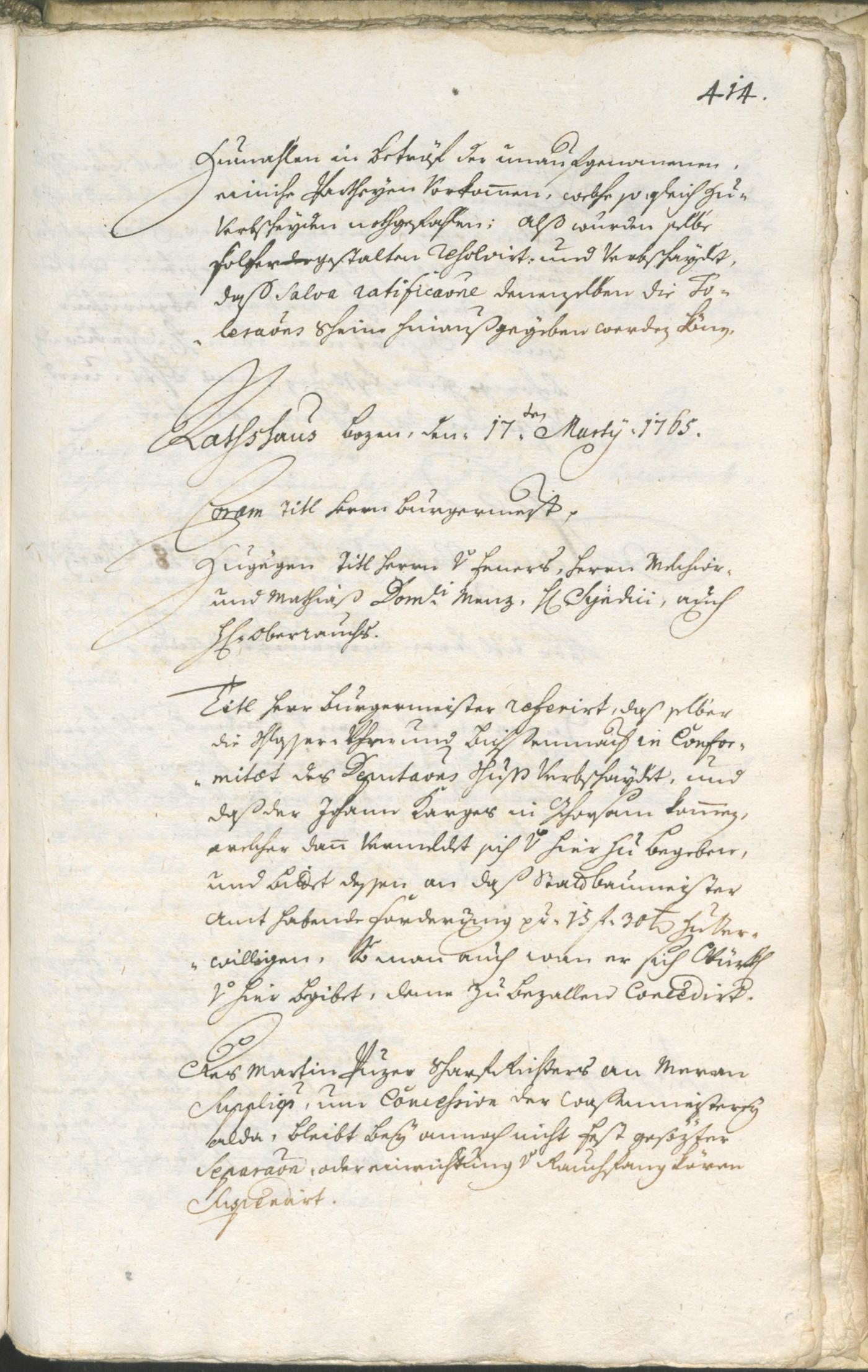 Archivio Storico della Città di Bolzano - BOhisto protocollo consiliare 1762/65 