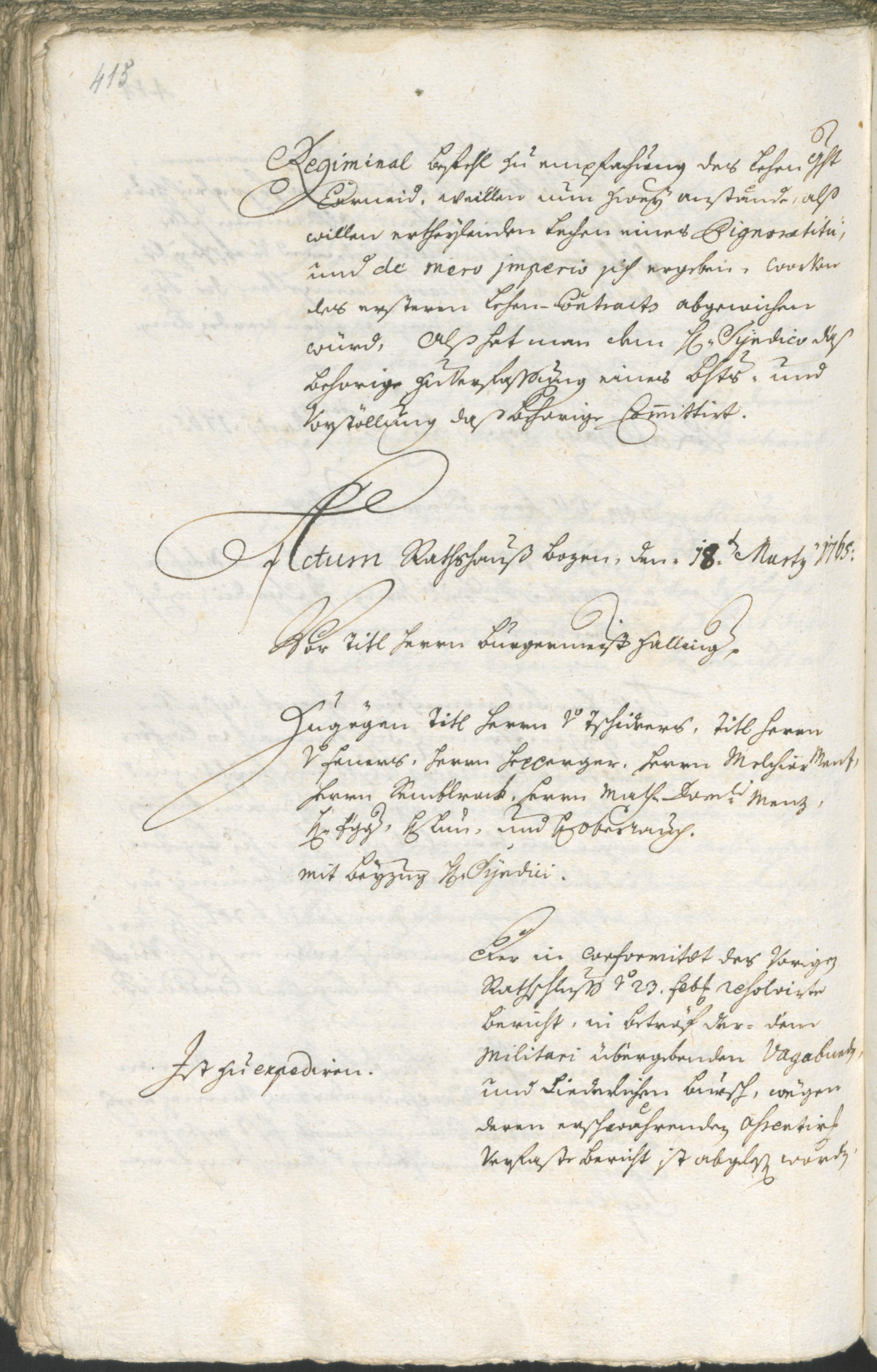 Archivio Storico della Città di Bolzano - BOhisto protocollo consiliare 1762/65 