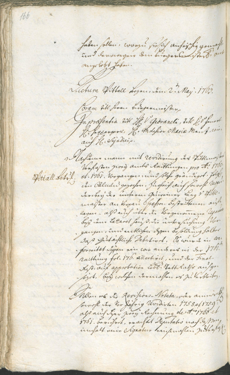 Civic Archives of Bozen-Bolzano - BOhisto Ratsprotokoll 1762/65 