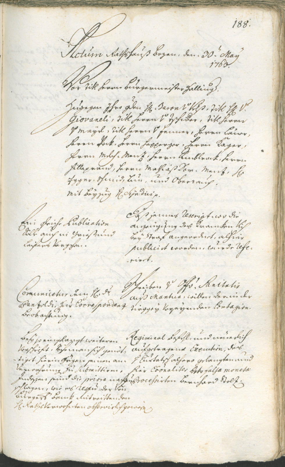 Civic Archives of Bozen-Bolzano - BOhisto Ratsprotokoll 1762/65 