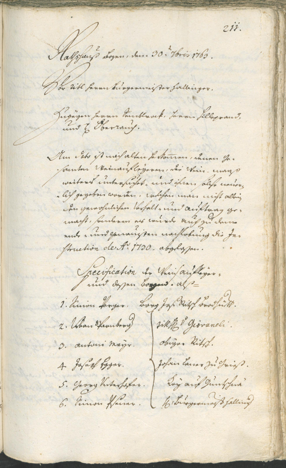 Civic Archives of Bozen-Bolzano - BOhisto Ratsprotokoll 1762/65 