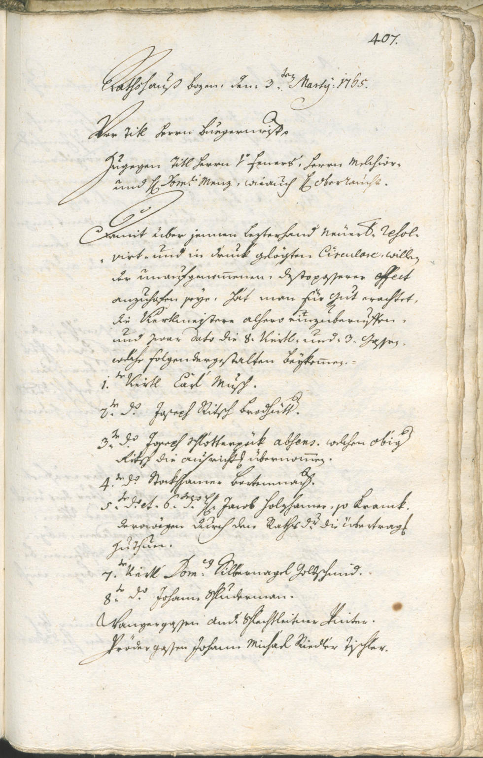 Stadtarchiv Bozen - BOhisto Ratsprotokoll 1762/65 