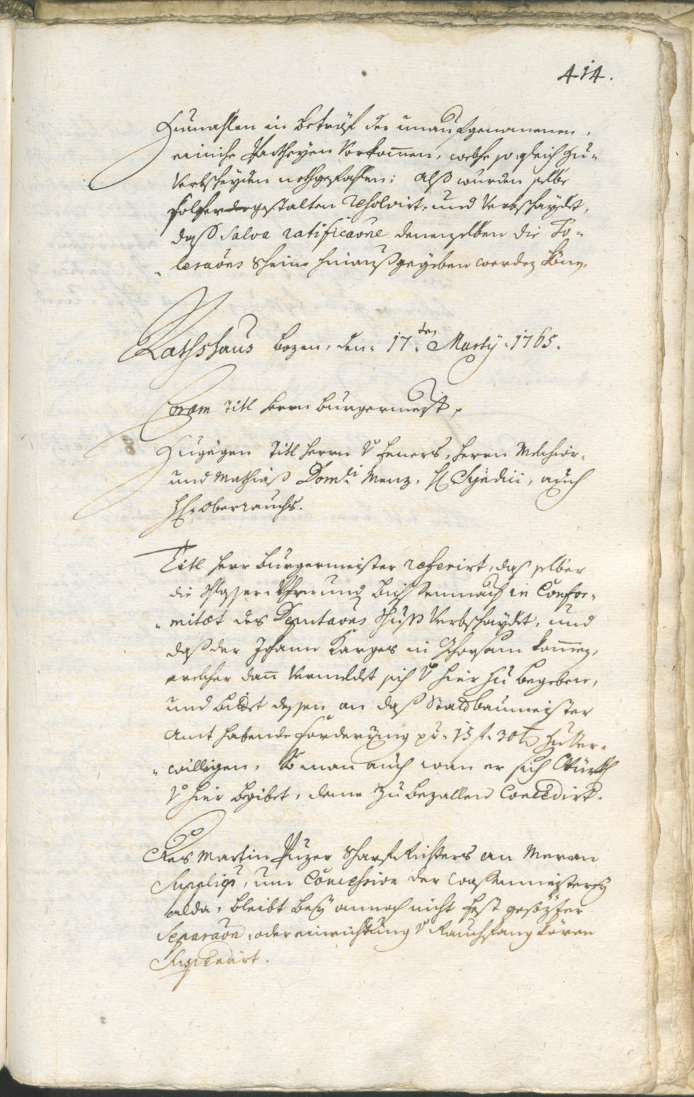 Archivio Storico della Città di Bolzano - BOhisto protocollo consiliare 1762/65 