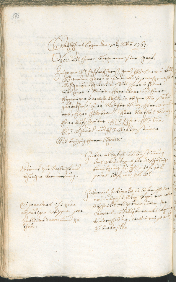 Civic Archives of Bozen-Bolzano - BOhisto Ratsprotokoll 1765/68 