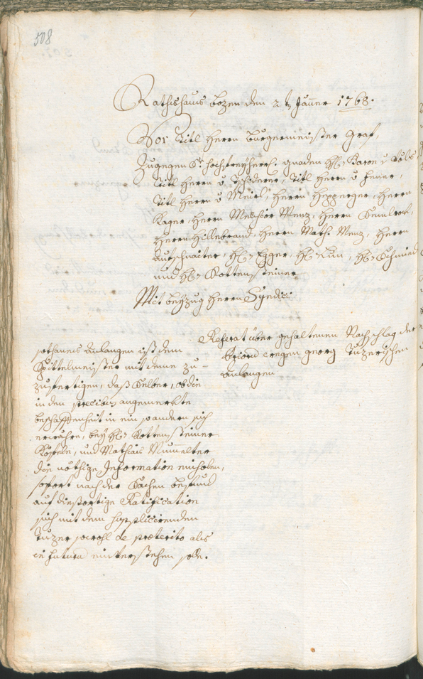 Civic Archives of Bozen-Bolzano - BOhisto Ratsprotokoll 1765/68 