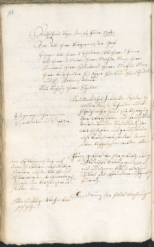 Archivio Storico della Città di Bolzano - BOhisto protocollo consiliare 1765/68 