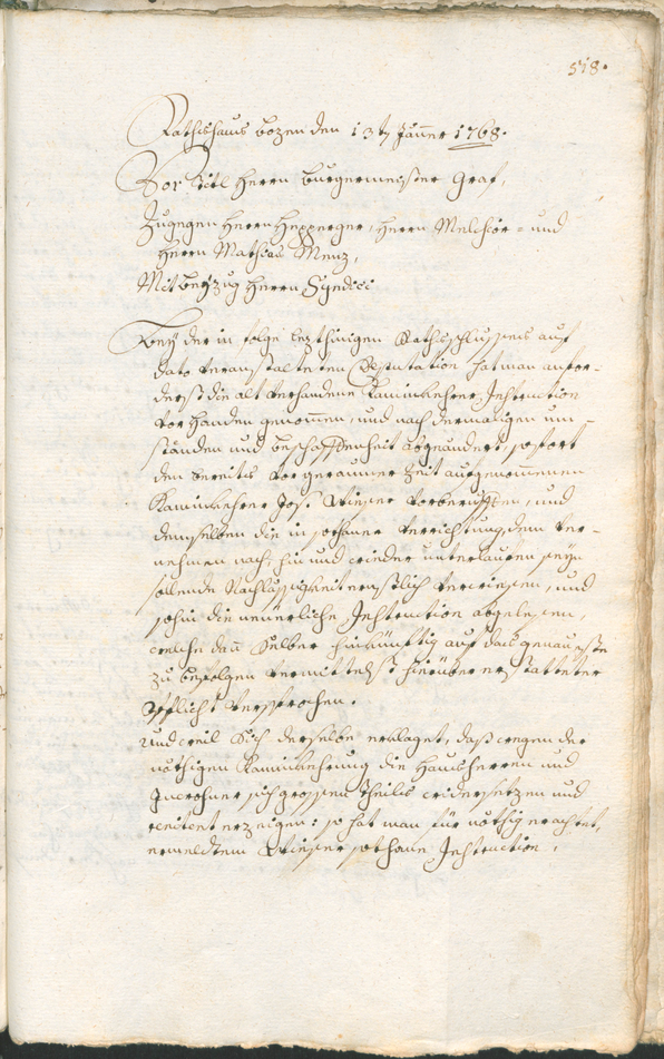 Archivio Storico della Città di Bolzano - BOhisto protocollo consiliare 1765/68 