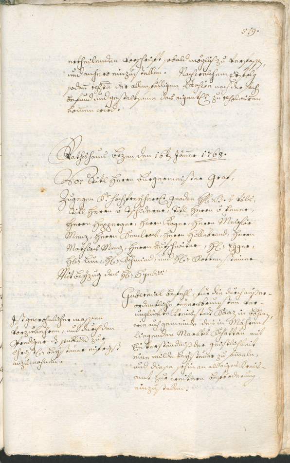 Archivio Storico della Città di Bolzano - BOhisto protocollo consiliare 1765/68 