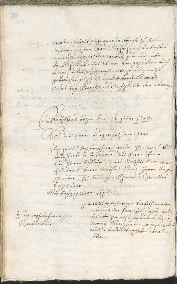 Archivio Storico della Città di Bolzano - BOhisto protocollo consiliare 1765/68 