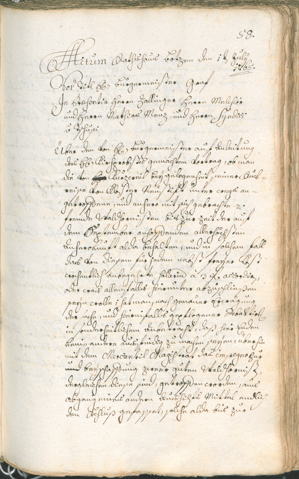 Archivio Storico della Città di Bolzano - BOhisto protocollo consiliare 1765/68 