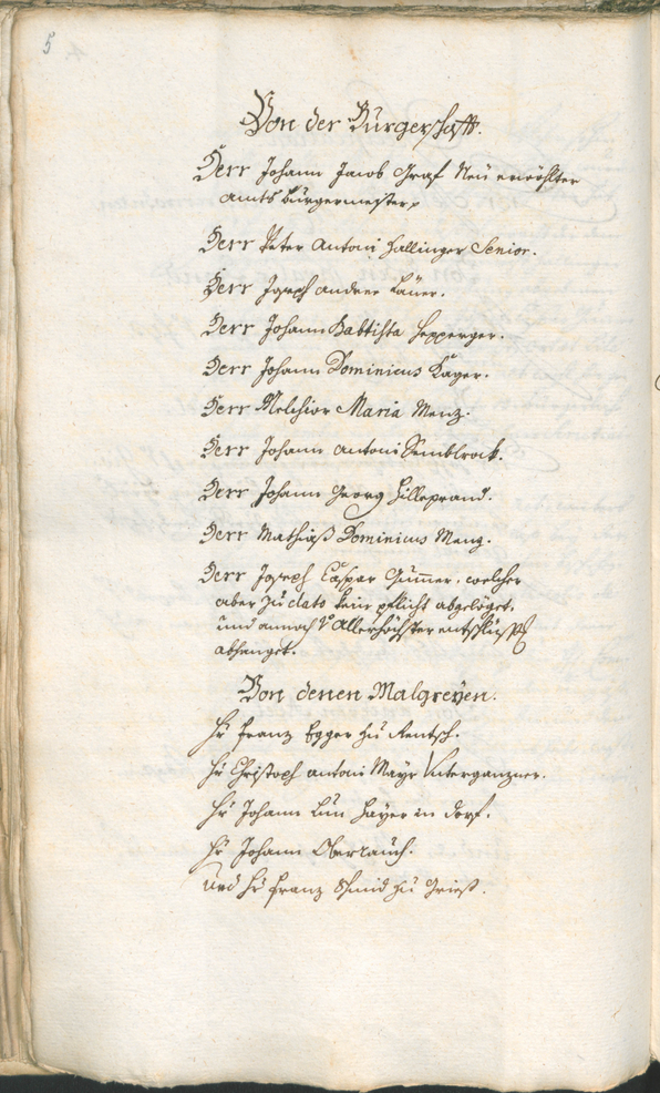 Stadtarchiv Bozen - BOhisto Ratsprotokoll 1765/68 