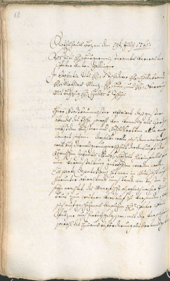 Civic Archives of Bozen-Bolzano - BOhisto Ratsprotokoll 1765/68 