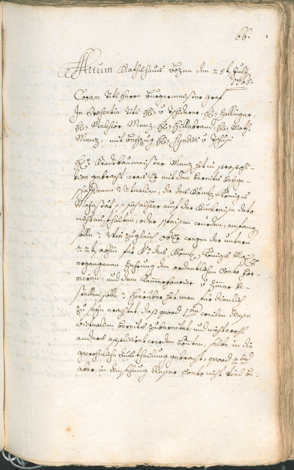 Archivio Storico della Città di Bolzano - BOhisto protocollo consiliare 1765/68 